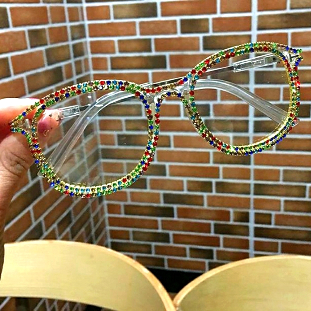 💎Studded rim glasses💎 (rounded edge)🕶